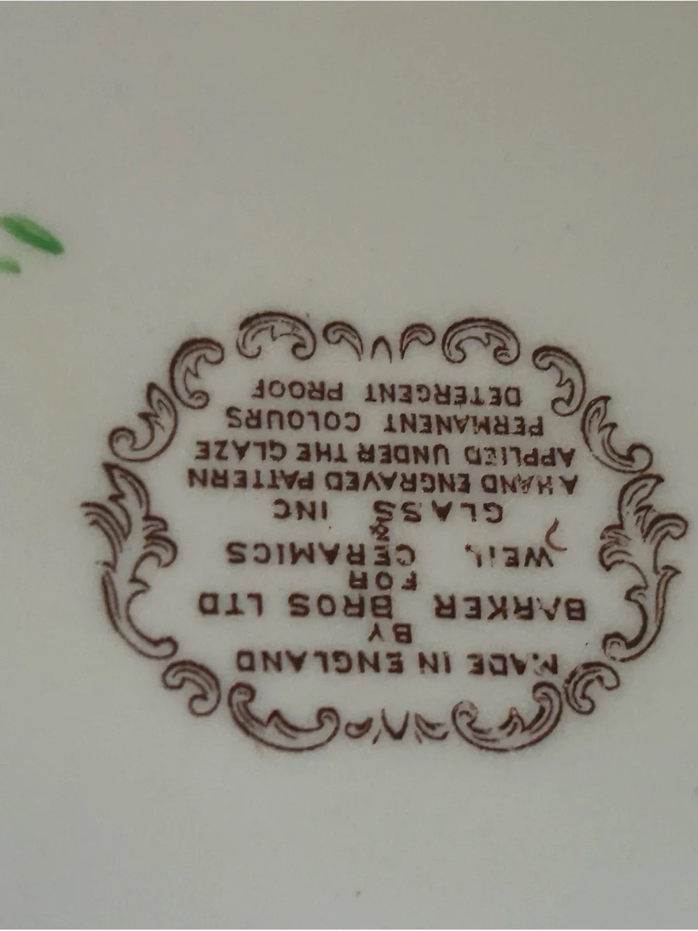 Barker bros ltd Vintage Turkey Serving Platter in Brown and Green